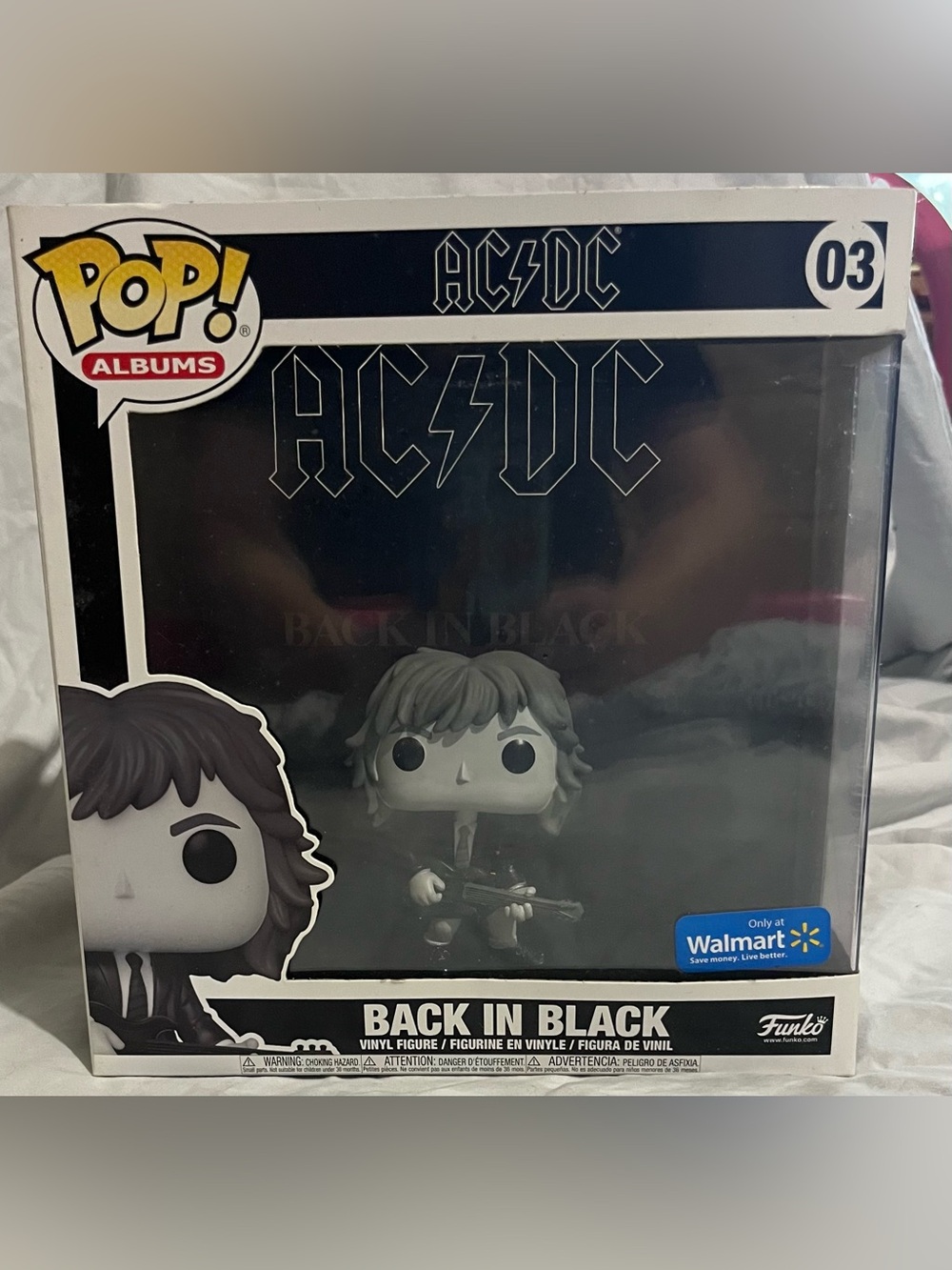 Funko AC/DC Back In Black Pop! Albums Vinyl Figure - Black & White